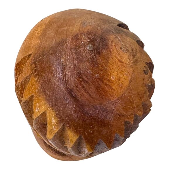 Handcrafted Wooden Tiki Statue Polynesian Art Totem Pole Bar Decor 8" Carved - Picture 5 of 7